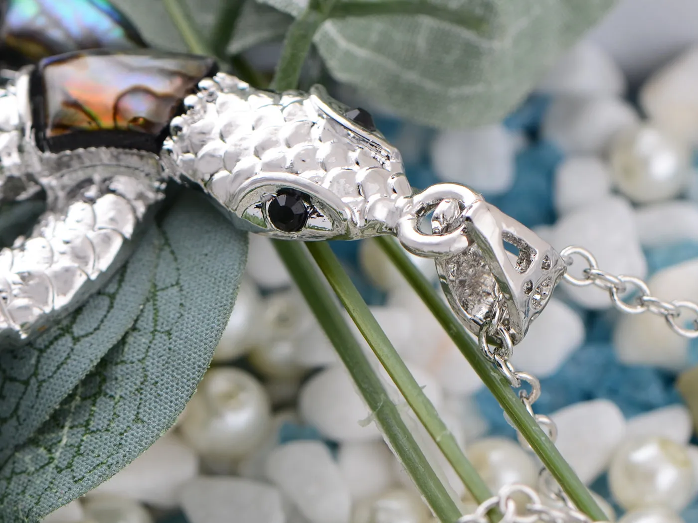 Spiraled Abalone Patch Body Snake Pendant sold by Anna-Kaci product image thumbnail 3