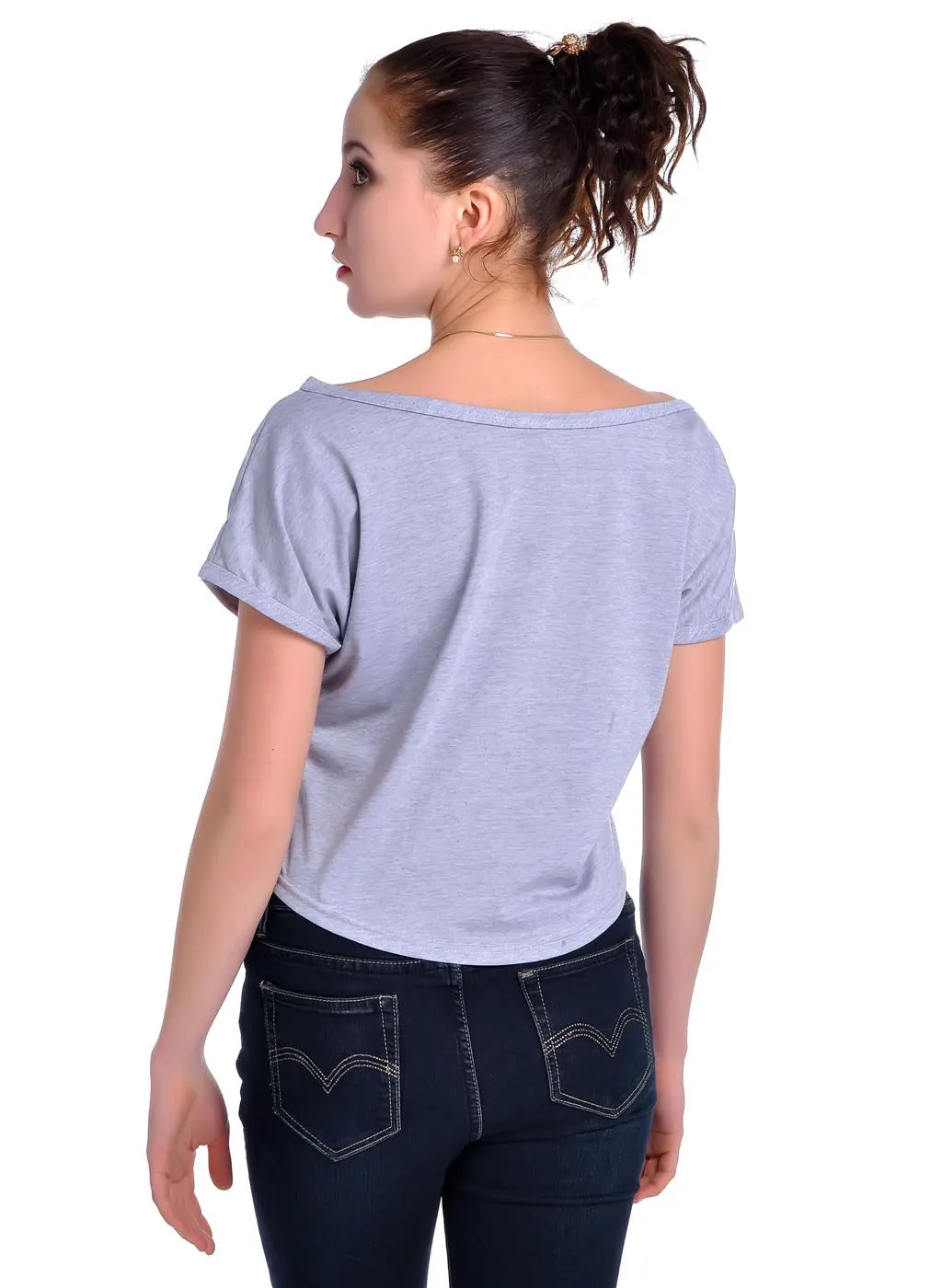 Grey United States of America Shaped Print Flag Colors T-Shirt sold by Anna-Kaci product image thumbnail 2