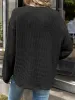 Waffle Knit Long Sleeve Top with Front Pocket and Relaxed Fit sold by Anna-Kaci