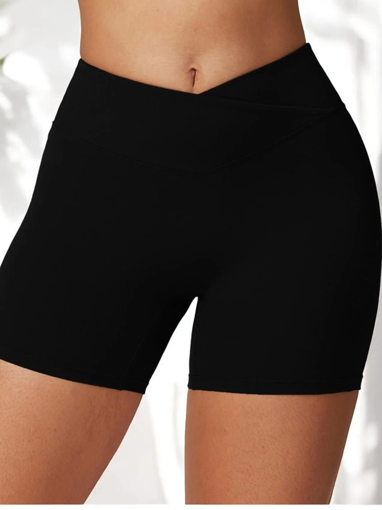 High Waist Seamless Athletic Shorts with Sculpting Fit sold by Anna-Kaci product image thumbnail 4