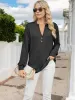 Anna-Kaci Women's Long Sleeve Henley Top with Ribbed Texture and Button Detail sold by Anna-Kaci