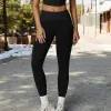 Anna-Kaci Women's High Waist Full Length Leggings with Ribbed Waistband sold by Anna-Kaci