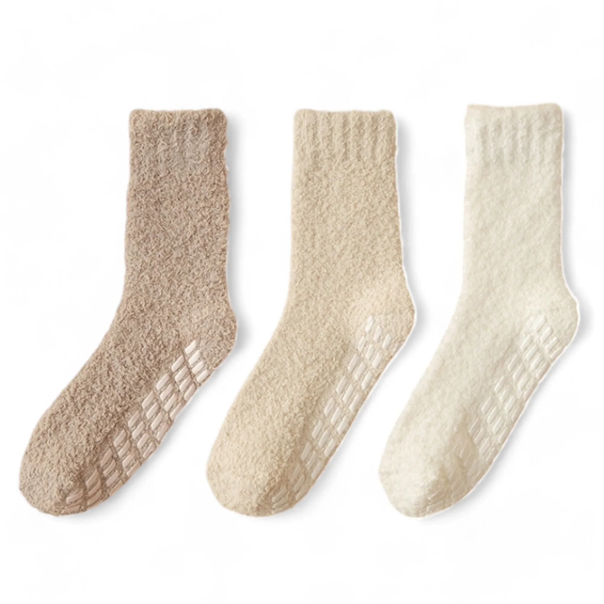 Alilang Women's 3-Pack Anti-Slip Fuzzy Grip Socks for Cozy Indoor Comfort sold by Anna-Kaci product image thumbnail 4