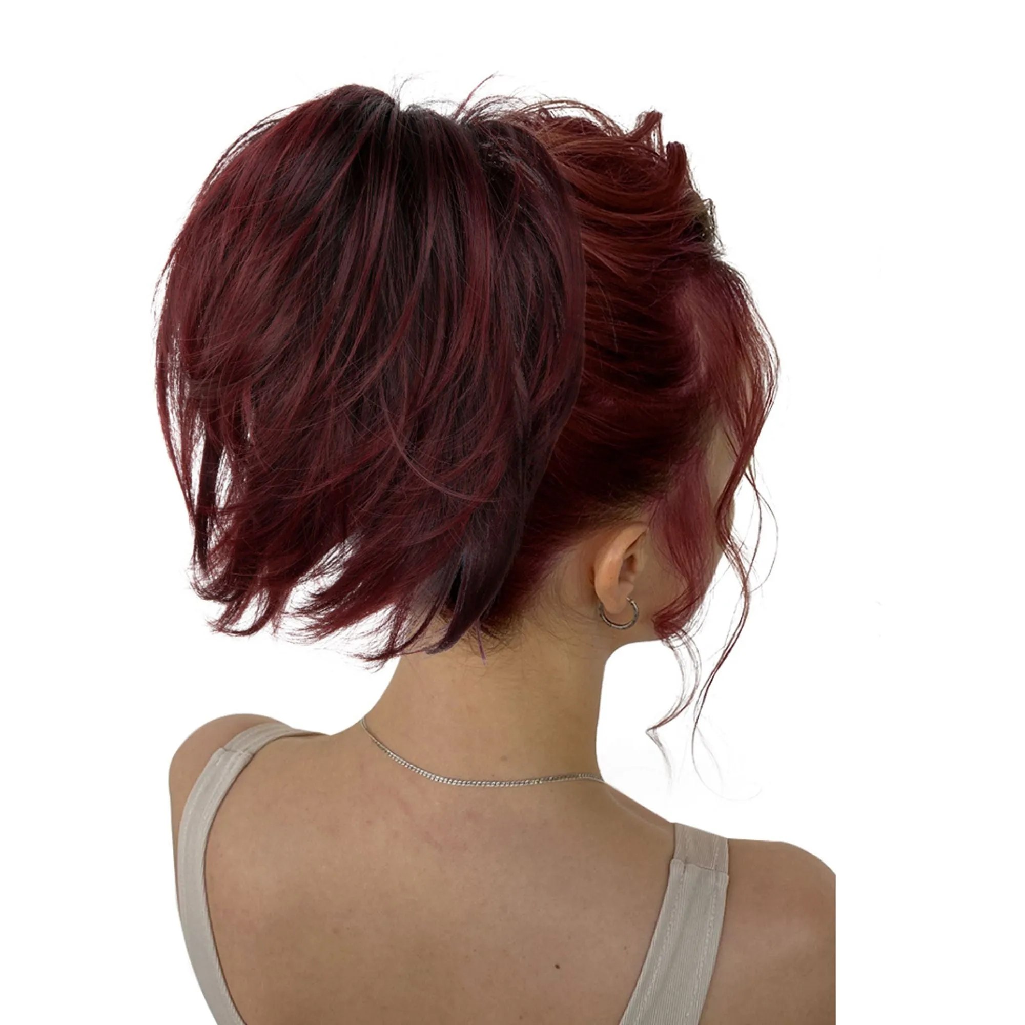 Short Tousled Layered Ponytail Hairpiece with Claw Clip for Women sold by Anna-Kaci product image thumbnail 5