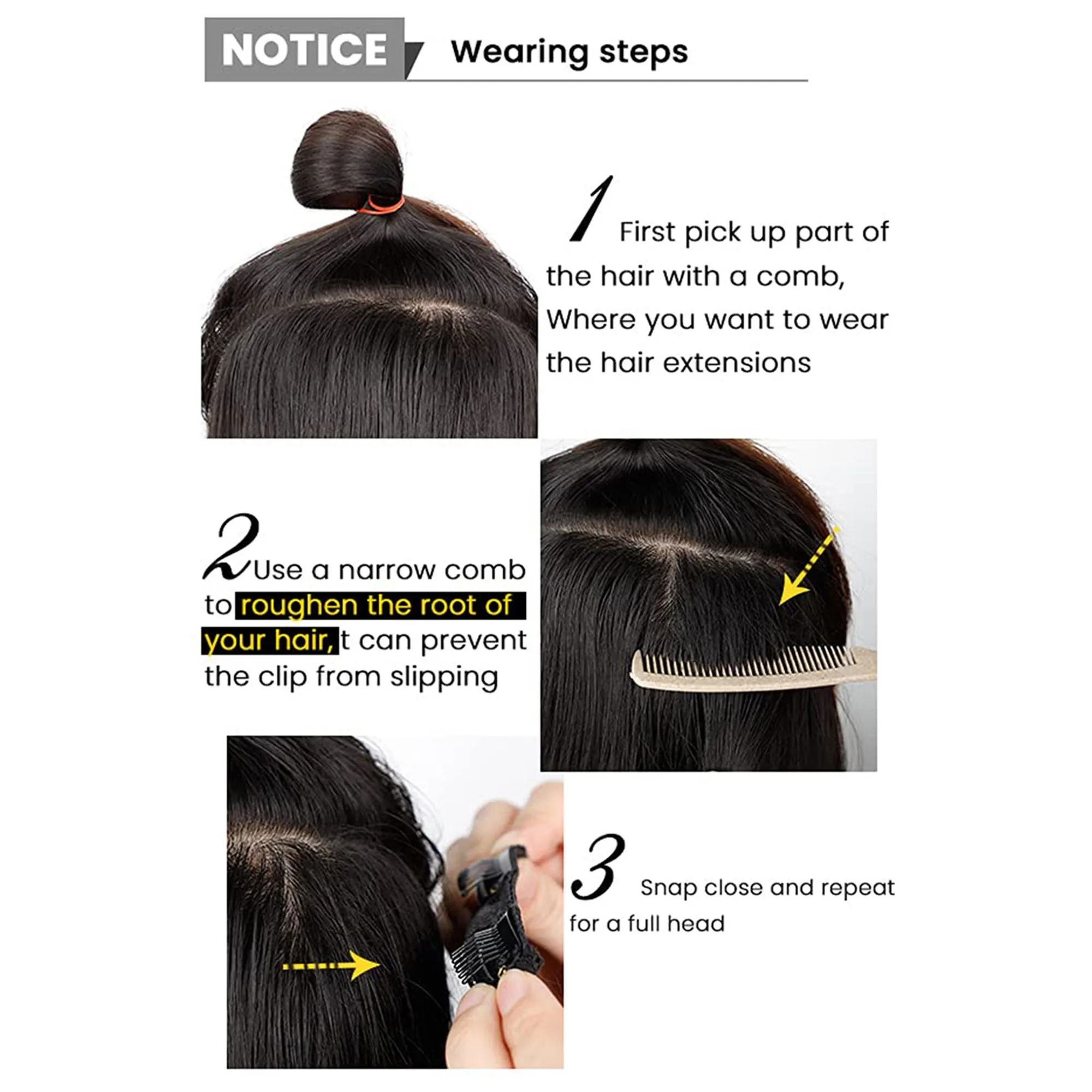 Long Curly Water Ripple Clip-in Hair Extensions for Women sold by Anna-Kaci product image thumbnail 3