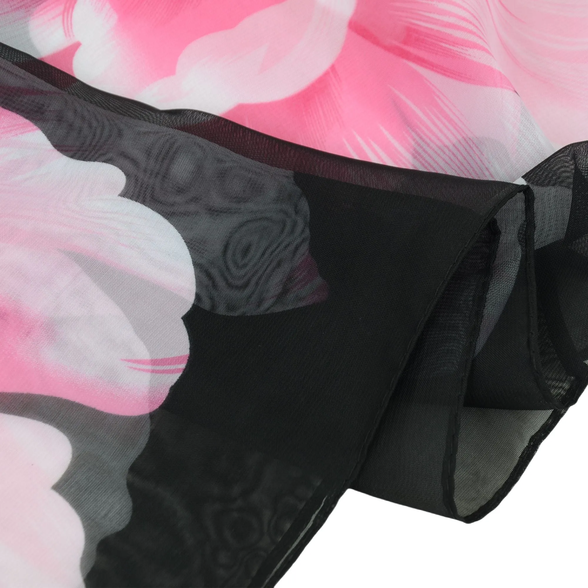 Floral Print Chiffon Scarf Lightweight Sheer Shawl Wraps Scarves for Women 19.69 x 63 inches sold by Anna-Kaci product image thumbnail 3