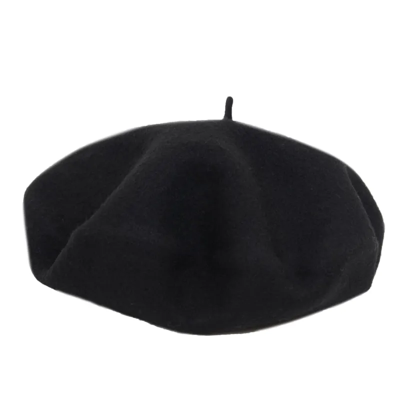 Women's Wool French Beret Hats Solid Color Classic Beanie Fall Winter Cap sold by Anna-Kaci