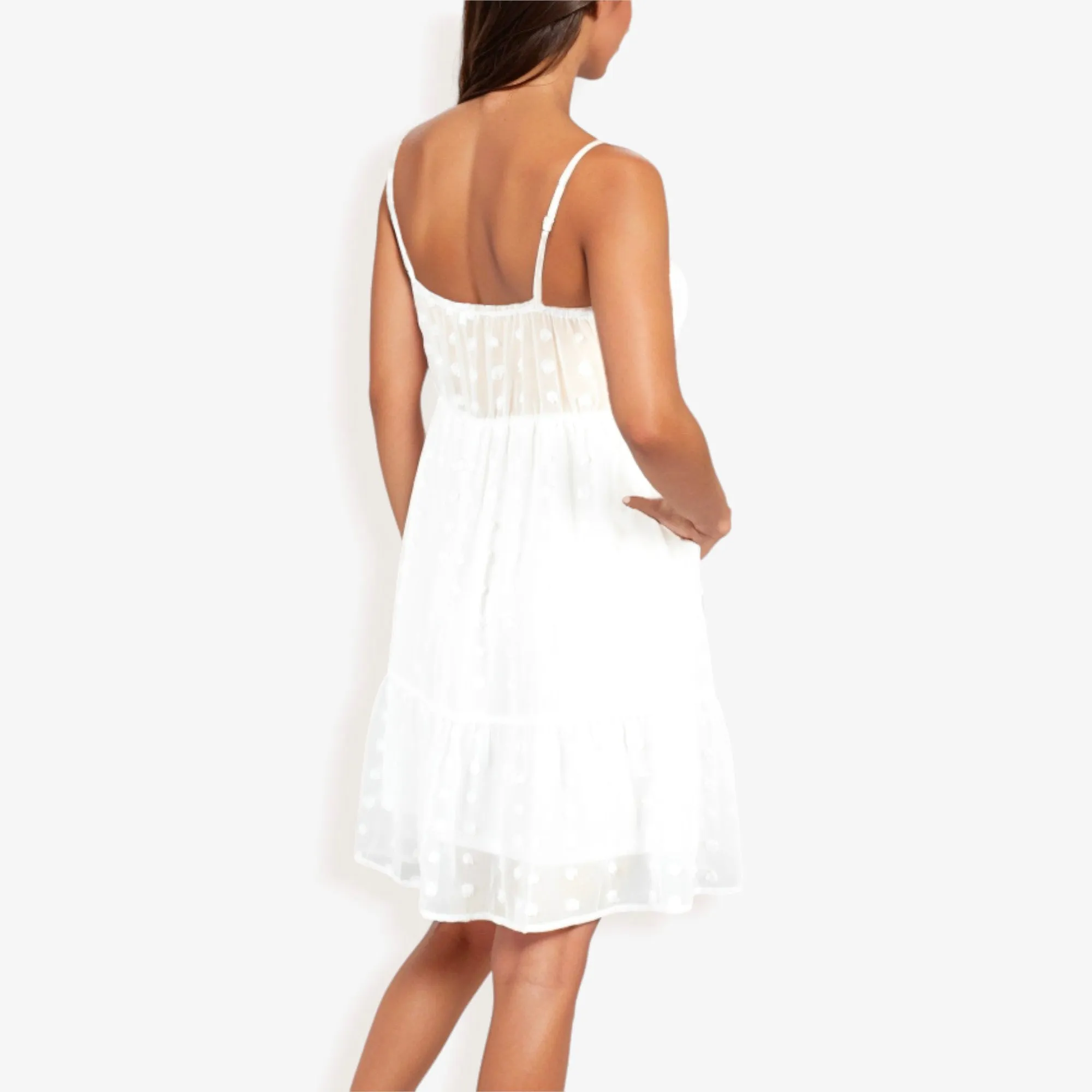 Clip Dot Ruffle Summer Dress sold by Anna-Kaci product image thumbnail 2