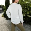 Anna-Kaci Women's Long Sleeve Waffle Knit Top with Front Pocket Detail sold by Anna-Kaci