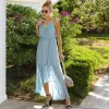 Anna-Kaci Women's Sleeveless V-Neck Wrap Maxi Dress with High-Low Hem sold by Anna-Kaci