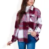 Anna-Kaci Women's Plaid Button-Down Shirt with Classic Design and Relaxed Fit sold by Anna-Kaci