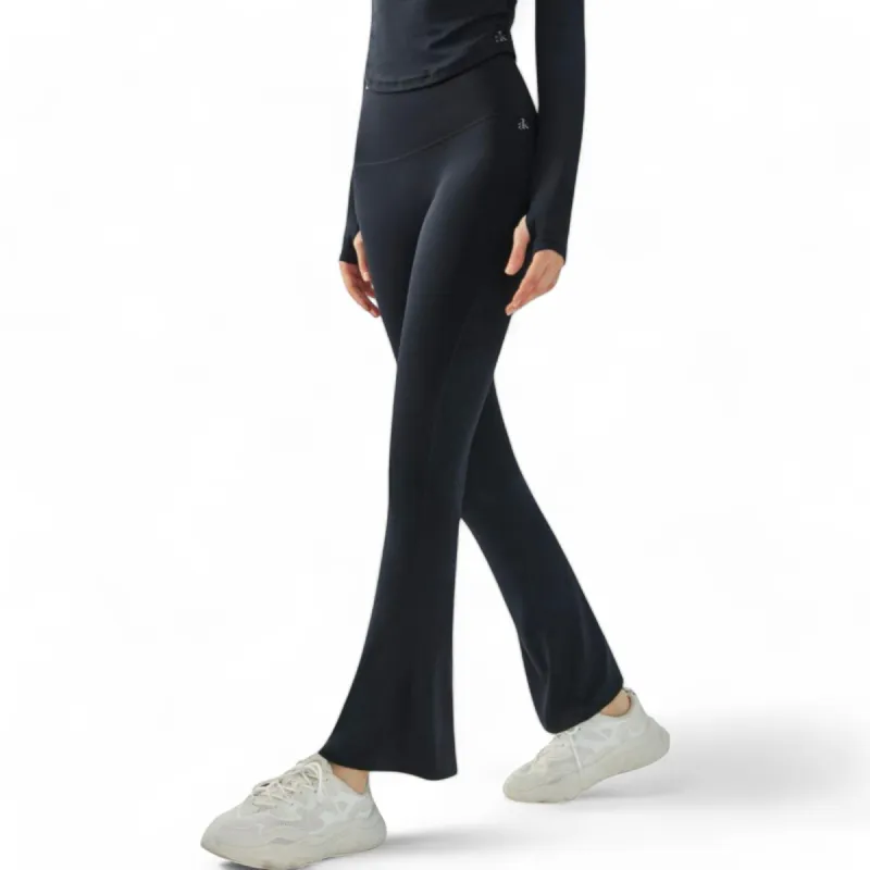 Anna-Kaci Women's High Waist Flare Leggings with Stretch Fit sold by Anna-Kaci