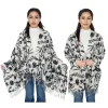 Anna-Kaci Women's Floral Print Winter Scarf Soft Cashmere Feel Fringe Shawl Wrap Scarves for Evening Dress sold by Anna-Kaci