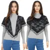 Anna-Kaci Women's Sheer Floral Lace Triangle Mantilla Scarf Lightweight Tassel Shawl Wrap Head Scarf sold by Anna-Kaci