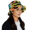 Anna-Kaci Comfy Faux Fur Fuzzy Bucket Hat Colorful Winter Warm Hat Plush Fisherman Cap for Women sold by Anna-Kaci