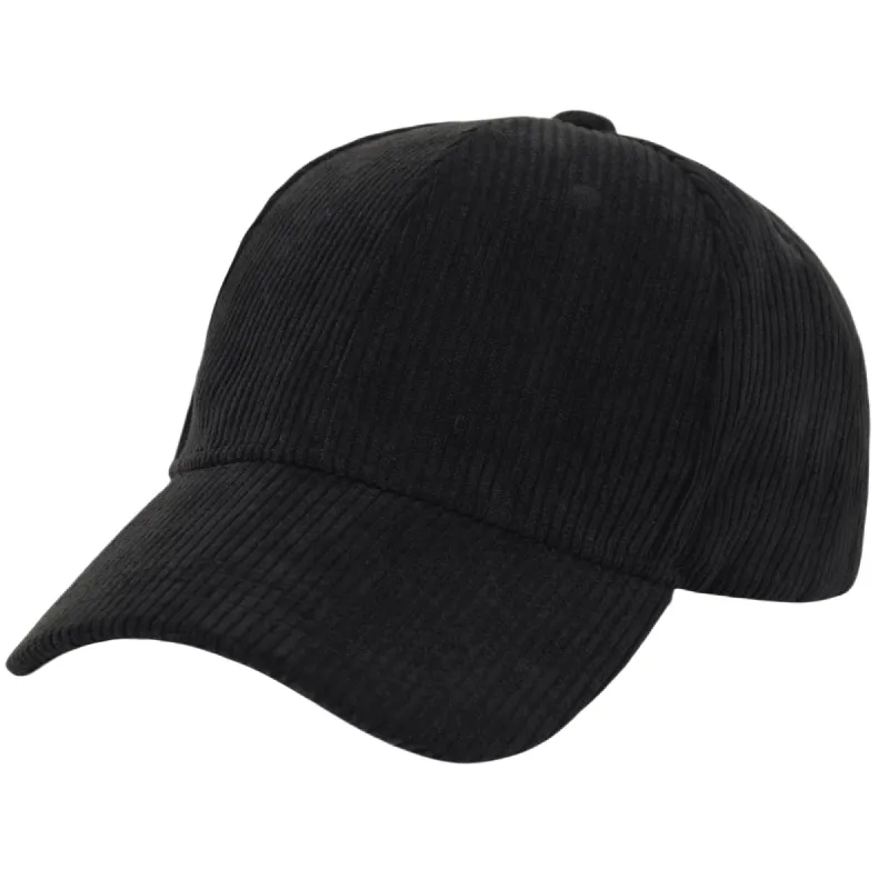 Anna-Kaci Vintage Corduroy Baseball Cap Solid Color Adjustable Strap Trucker Hat for Women Men sold by Anna-Kaci