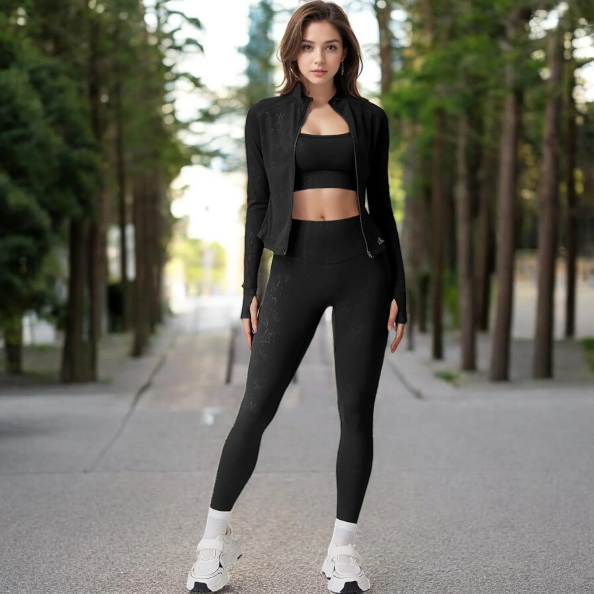 Anna-Kaci Women's Full Zip Active Jacket with Seamless Fit and Thumbhole Sleeves for Comfort and Style sold by Anna-Kaci product image thumbnail 4