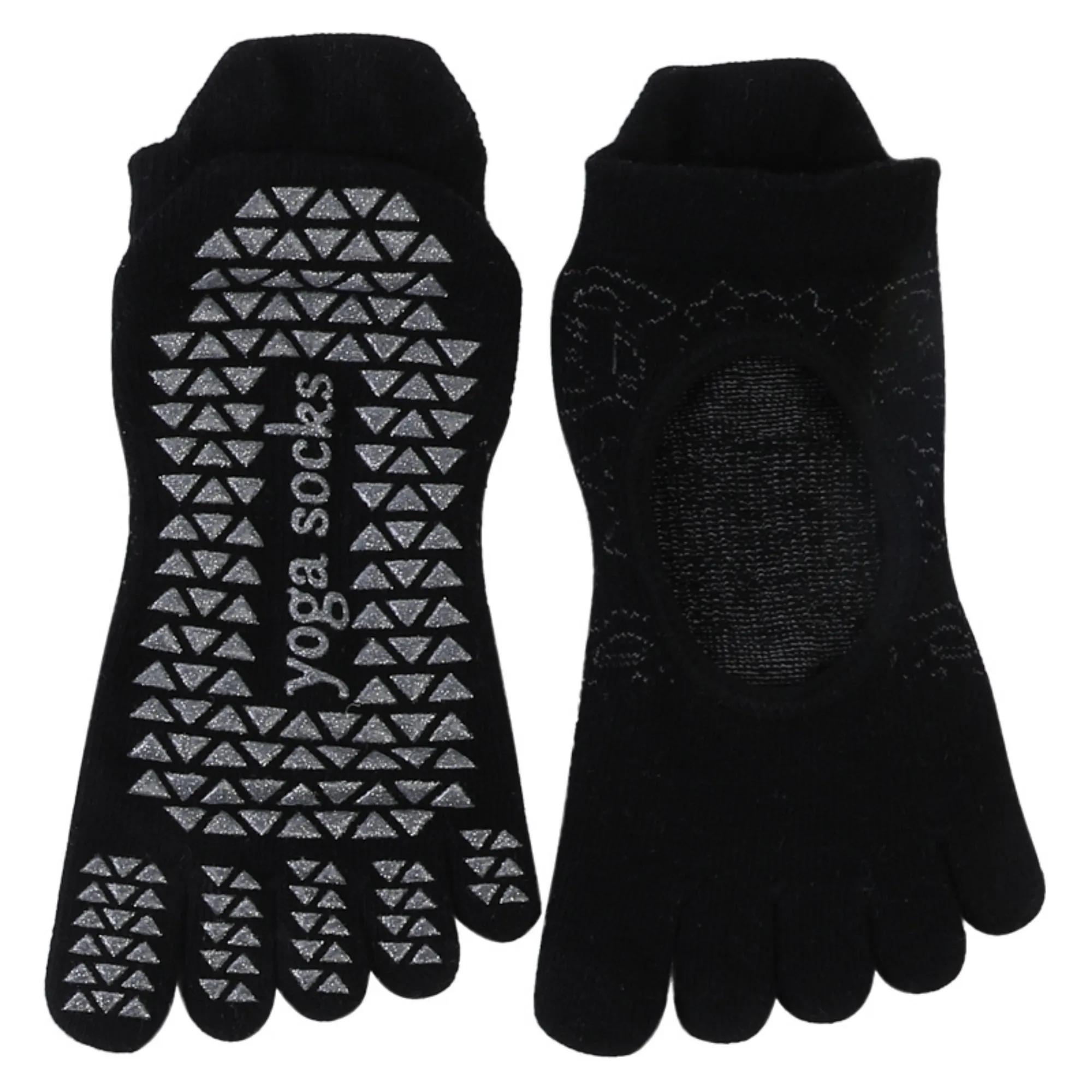 Women's 2-Pack Non-Slip Five-Toe Yoga Socks with Open Top Design for Stability and Comfort sold by Anna-Kaci product image thumbnail 5