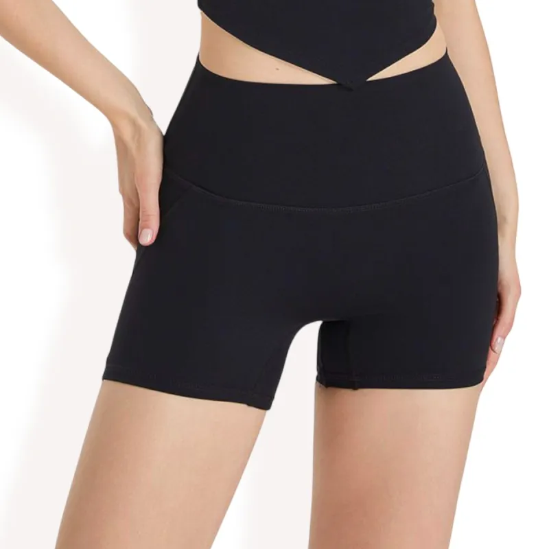 Anna-Kaci Women's High-Waisted Active Biker Shorts with Seamless Design sold by Anna-Kaci
