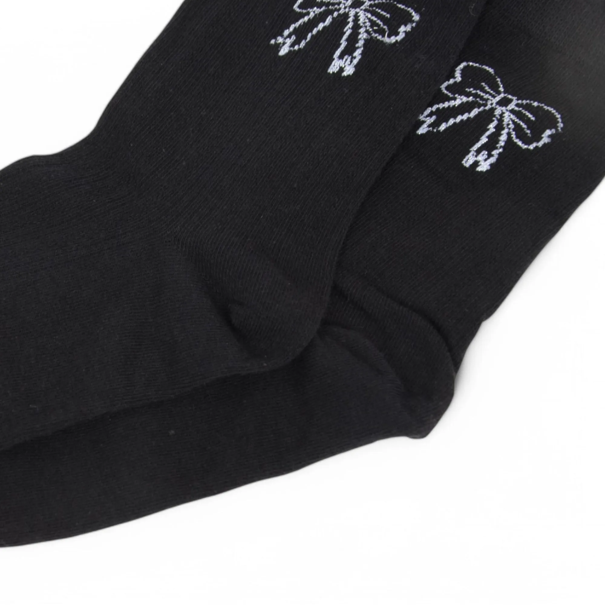 Women's 3-Pack Bow Embroidery Crew Socks with Scalloped Trim and Soft Knit Fabric sold by Anna-Kaci product image thumbnail 4