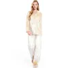 Anna-Kaci Women's Crushed Velvet Lounge Set with Button-Up Long Sleeve Top and Wide-Leg Pants sold by Anna-Kaci