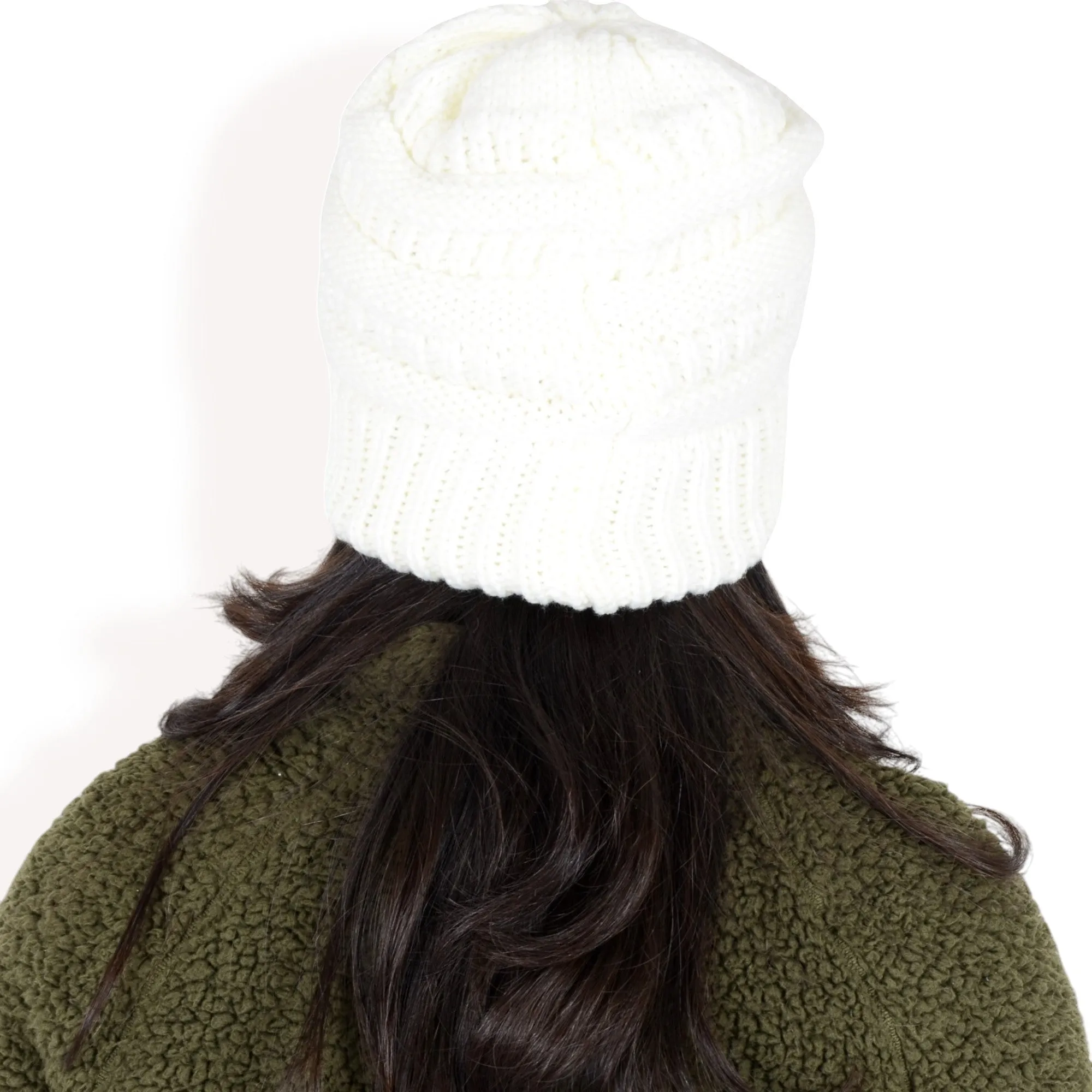 Anna-Kaci Women's Satin-Lined Knit Beanie for Hair Protection and Moisture Retention in a Cozy Slouch Design sold by Anna-Kaci product image thumbnail 5