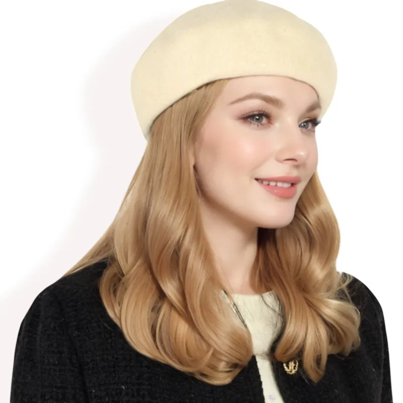 Anna-Kaci Women'sClassic Wool Beret Hat with Adjustable Inner Band and Timeless Parisian Style sold by Anna-Kaci
