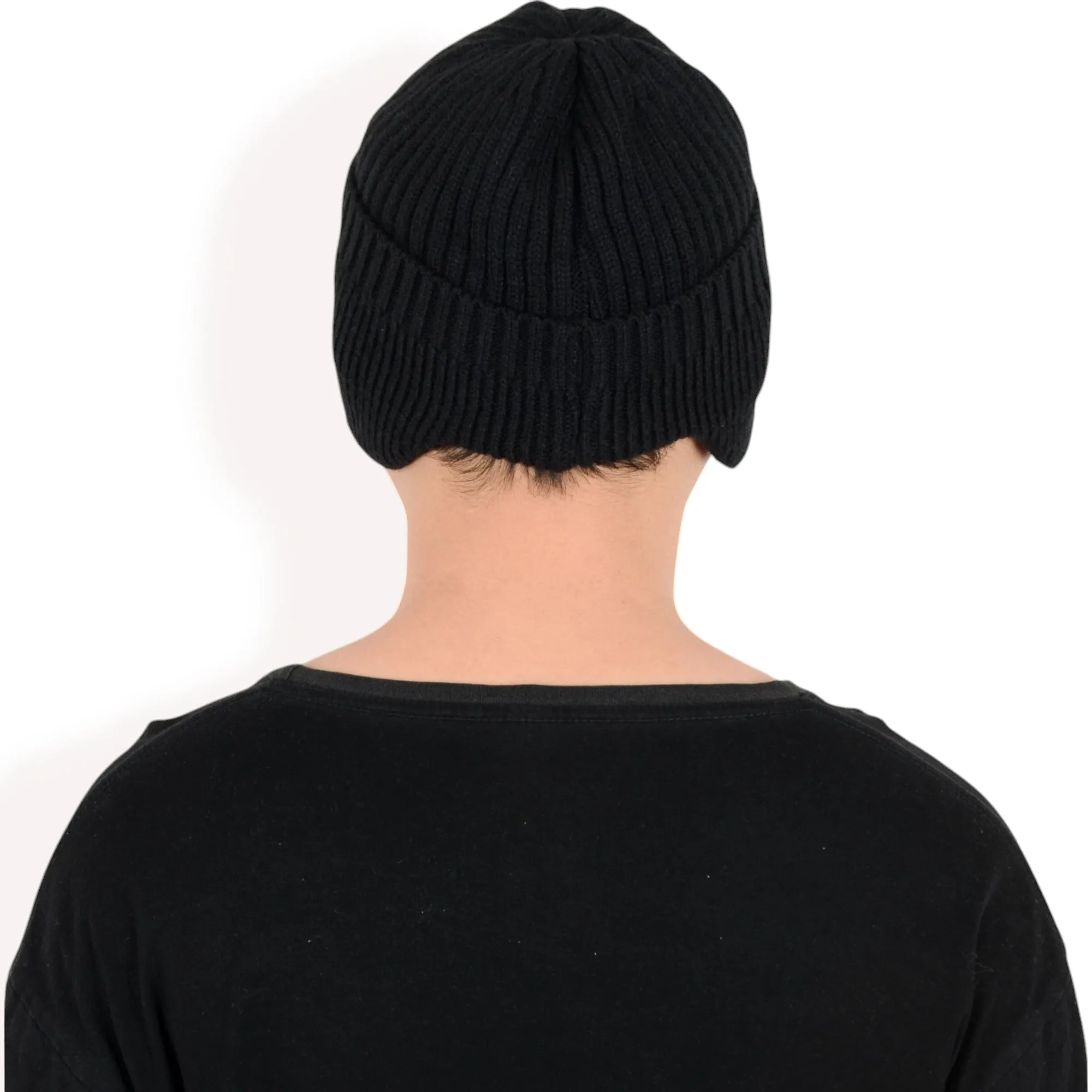 Anna-Kaci Men's Ribbed Knit Baseball Cap with Ear Flap Coverage for Winter Warmth and Style sold by Anna-Kaci product image thumbnail 5