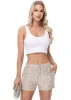 Anna-Kaci Women's Sparkly Sequin Shorts Elastic Waist Summer Straight Leg Glitter Party Shorts sold by Anna-Kaci