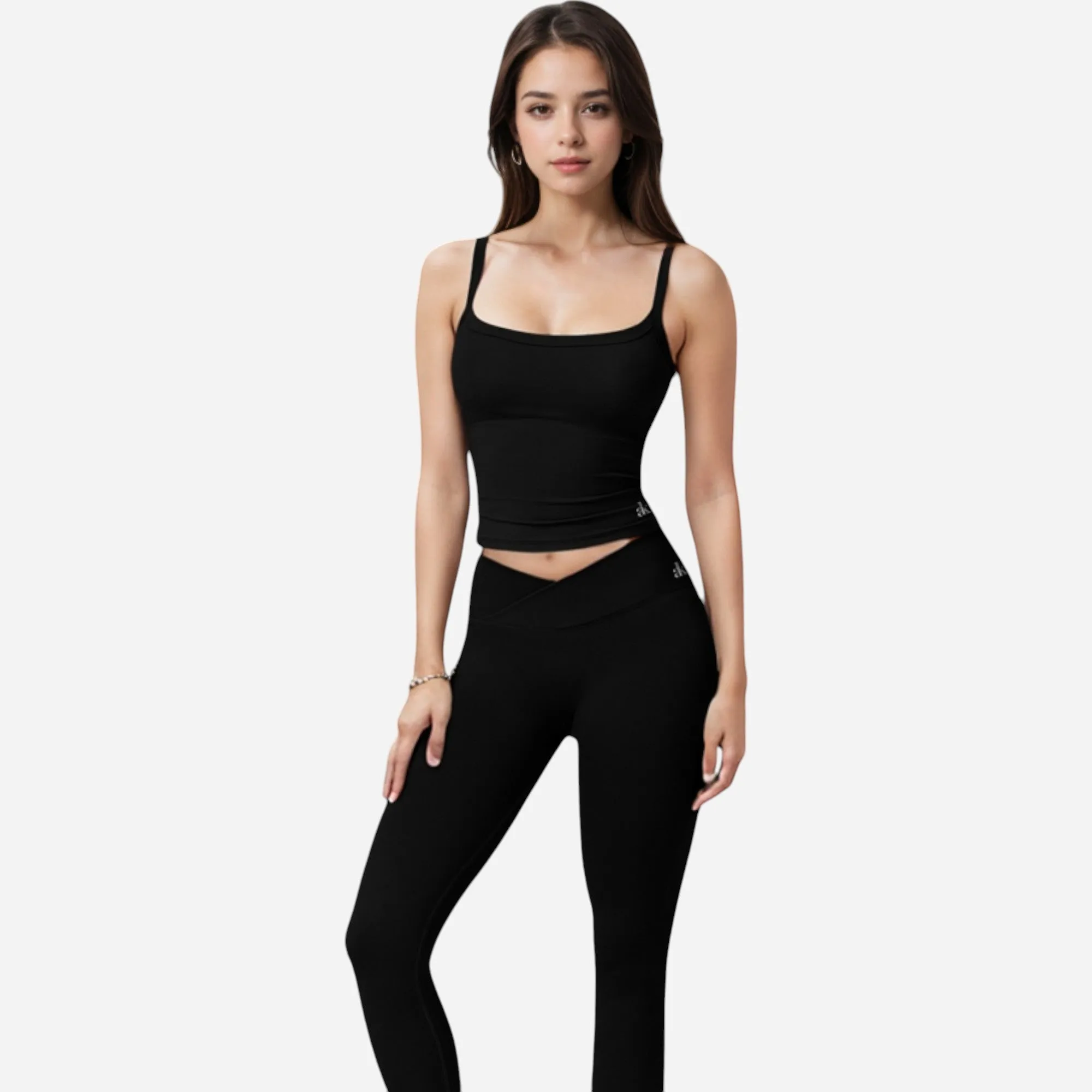 Anna-Kaci Women's Square Neck Tank Top with Spaghetti Straps sold by Anna-Kaci product image thumbnail 4