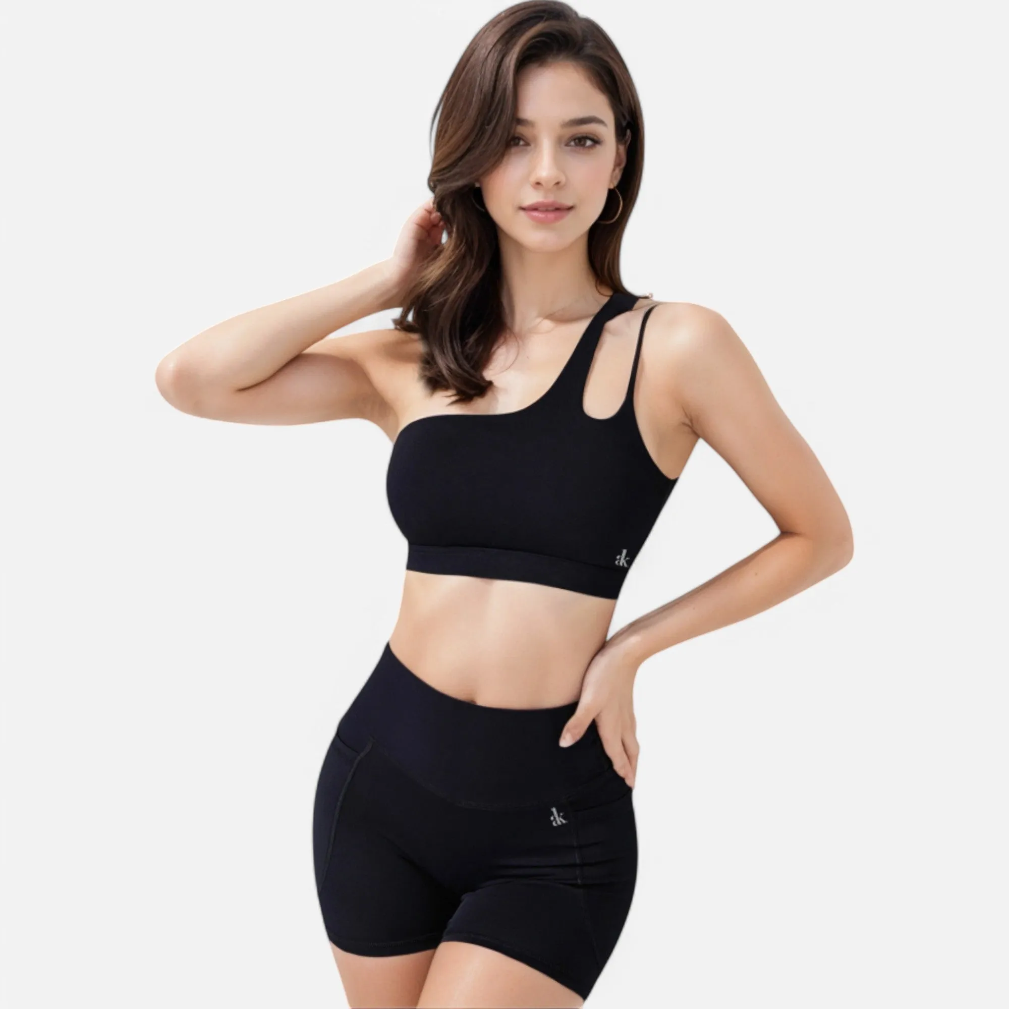 Anna-Kaci Women's One Shoulder Cutout Sports Bra sold by Anna-Kaci product image thumbnail 3