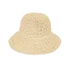 Anna-Kaci Crochet Raffia Sun Hat with Wide Brim and Bow Detail Foldable Summer Beach Hat for Stylish Sun Protection sold by Anna-Kaci