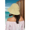 Anna-Kaci Crochet Raffia Sun Hat with Wide Brim and Bow Detail Foldable Summer Beach Hat for Stylish Sun Protection sold by Anna-Kaci