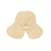 Anna-Kaci Crochet Raffia Sun Hat with Wide Brim and Bow Detail Foldable Summer Beach Hat for Stylish Sun Protection sold by Anna-Kaci