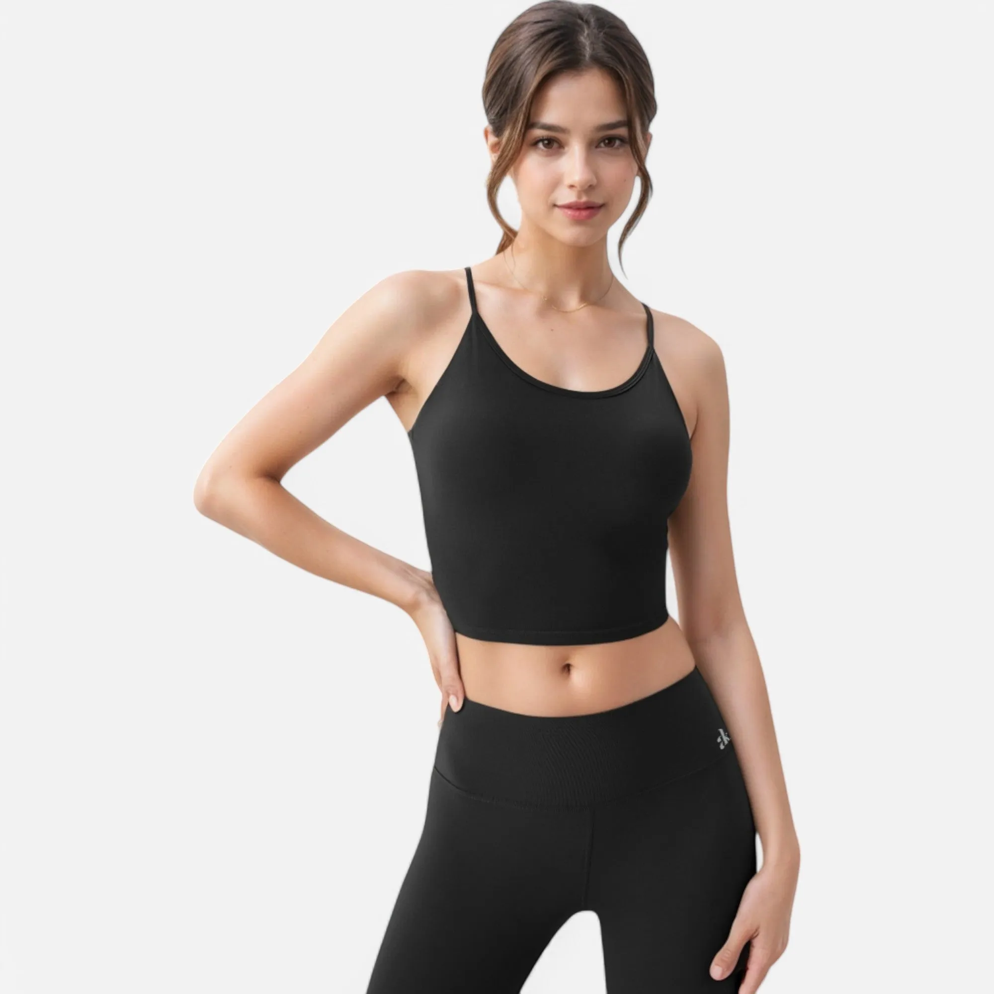 Anna-Kaci Women's Crisscross Strappy Sports Bra with Lace-Up Detail sold by Anna-Kaci product image thumbnail 2