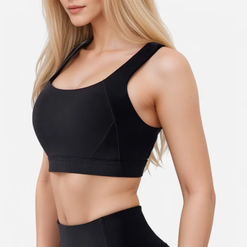 Anna-Kaci Women's High Support Scoop Neck Sports Bra made by Anna-Kaci