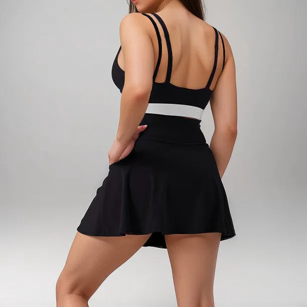 Anna-Kaci Active Women's Athletic Skort with Contrast Waistband and Flowing A-Line Design sold by Anna-Kaci product image thumbnail 5