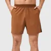 Anna-Kaci Active Men's Solid Color Pull-On Athletic Shorts with Elastic Waistband Lightweight Quick Dry Fabric sold by Anna-Kaci