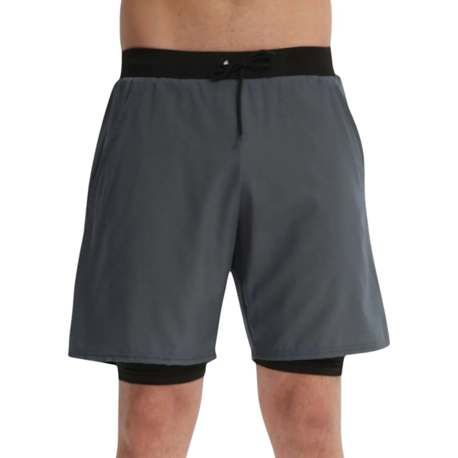 Anna-Kaci Active Men's 2-in-1 Performance Training Shorts with Inner Compression Liner and Adjustable Drawstring Waist sold by Anna-Kaci product image thumbnail 5