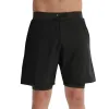 Anna-Kaci Active Men's 2-in-1 Performance Training Shorts with Inner Compression Liner and Adjustable Drawstring Waist sold by Anna-Kaci