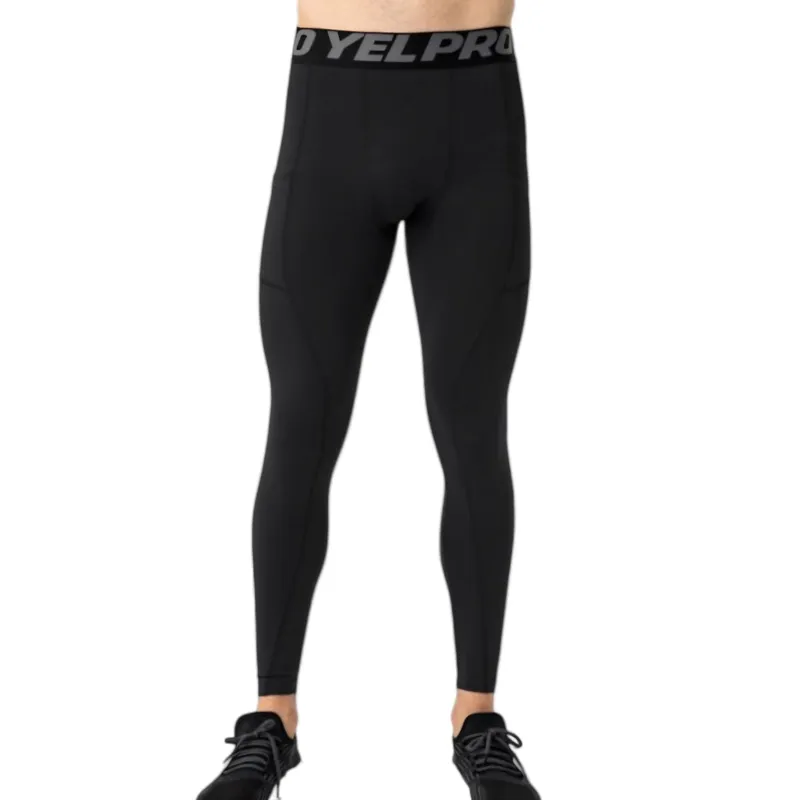 Anna-Kaci Active Men's Full Length Compression Leggings with Wide Waistband and Moisture-Wicking Stretch Fabric sold by Anna-Kaci