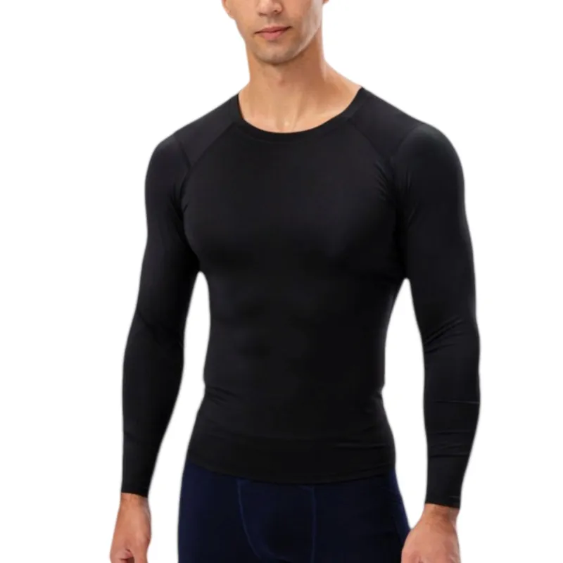 Anna-Kaci Active Men's Long Sleeve Compression Shirt with Crew Neck and Moisture-Wicking Stretch Fabric sold by Anna-Kaci