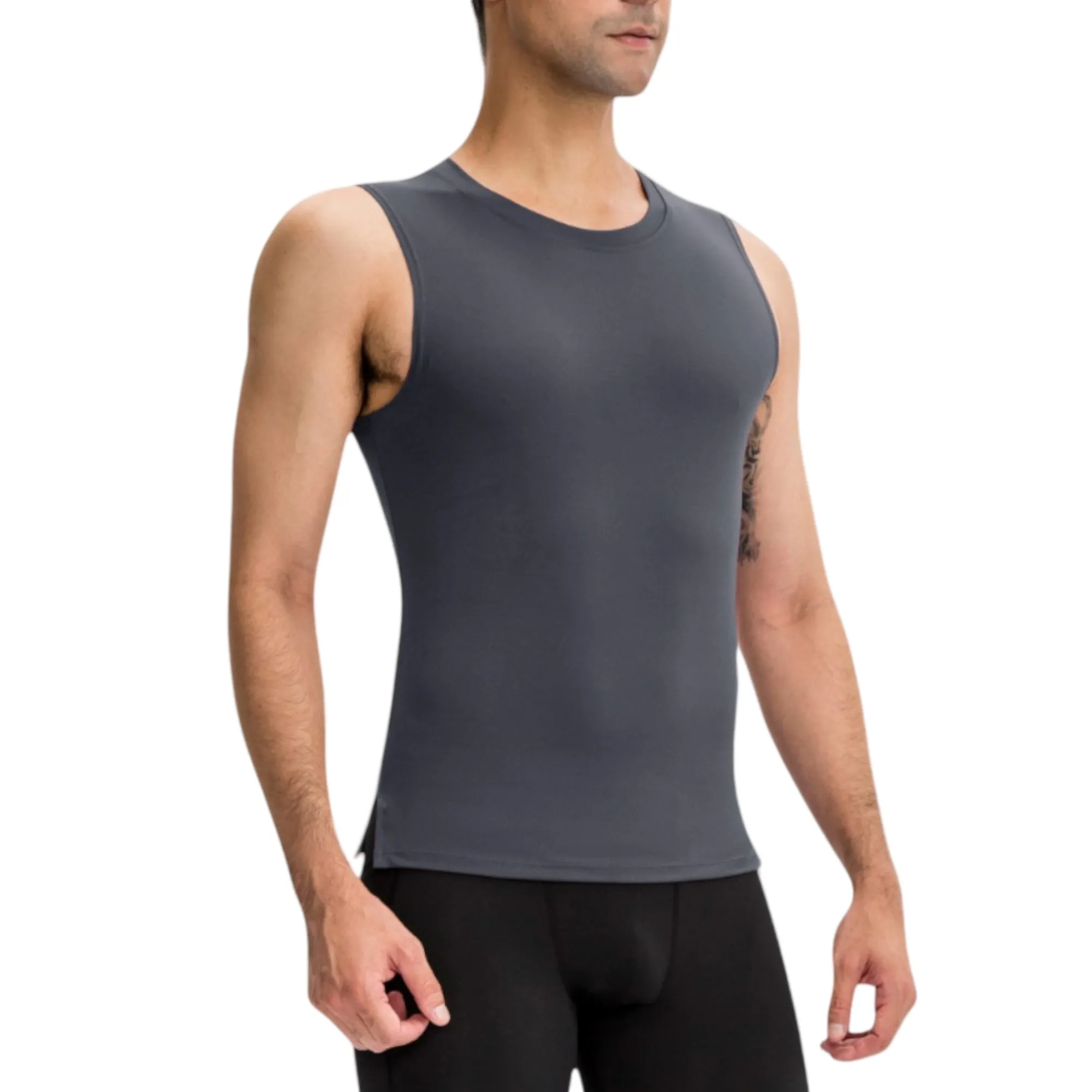 Anna-Kaci Active Men's Sleeveless Compression Tank Top with Smooth Stretch Fabric for Athletic Performance sold by Anna-Kaci product image thumbnail 5