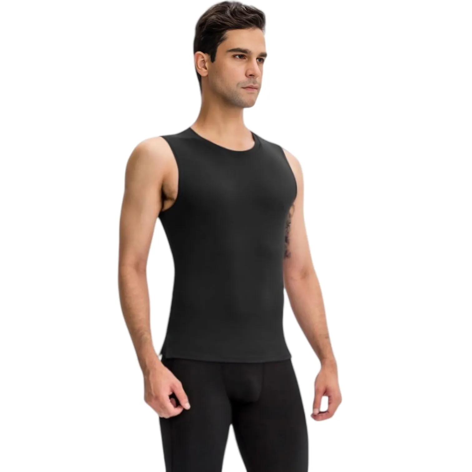 Anna-Kaci Active Men's Sleeveless Compression Tank Top with Smooth Stretch Fabric for Athletic Performance sold by Anna-Kaci product image thumbnail 2