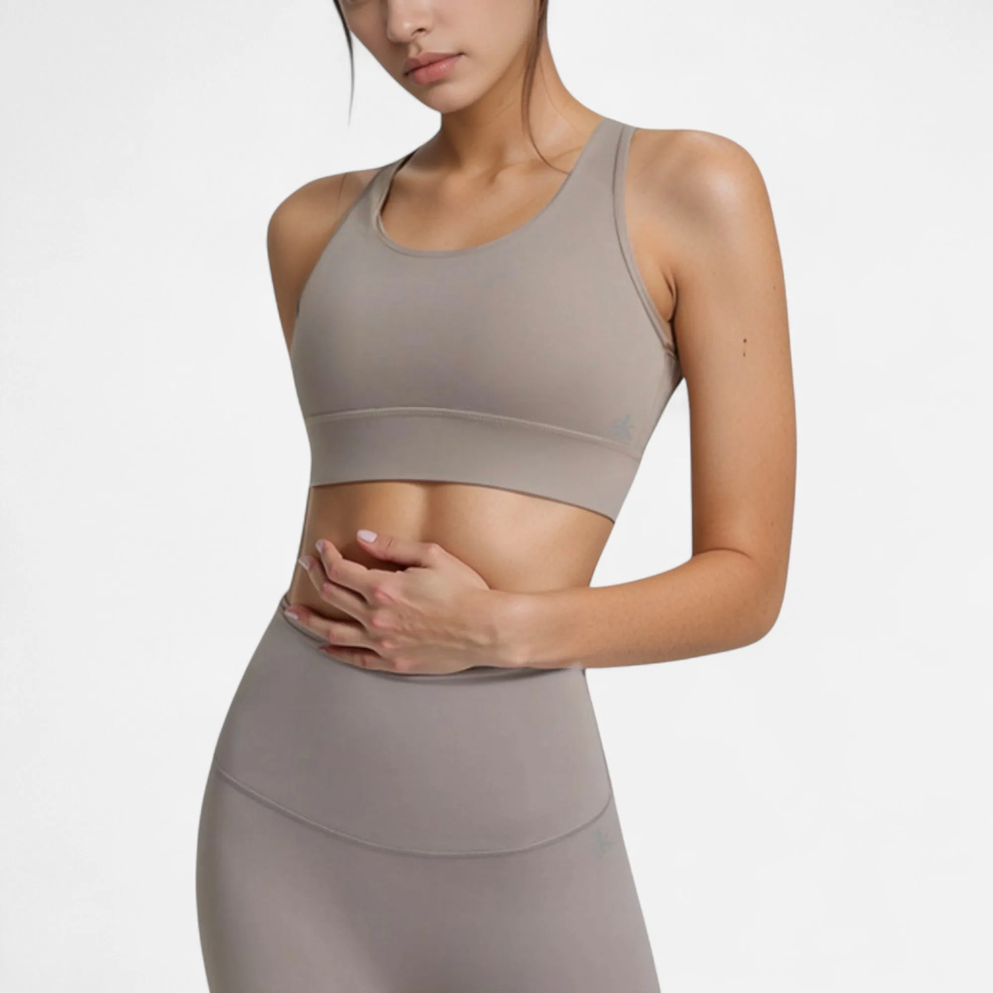 Anna-Kaci Women's Scoop Neck Sports Bra with Wide Shoulder Straps and Elastic Band for Low to Medium Support sold by Anna-Kaci product image thumbnail 5