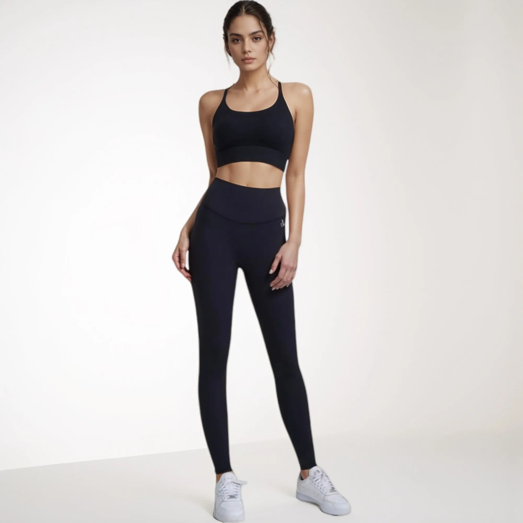 Anna-Kaci Women's Scoop Neck Sports Bra with Thin Adjustable Straps and Wide Elastic Band for Comfortable Light Support sold by Anna-Kaci product image thumbnail 3