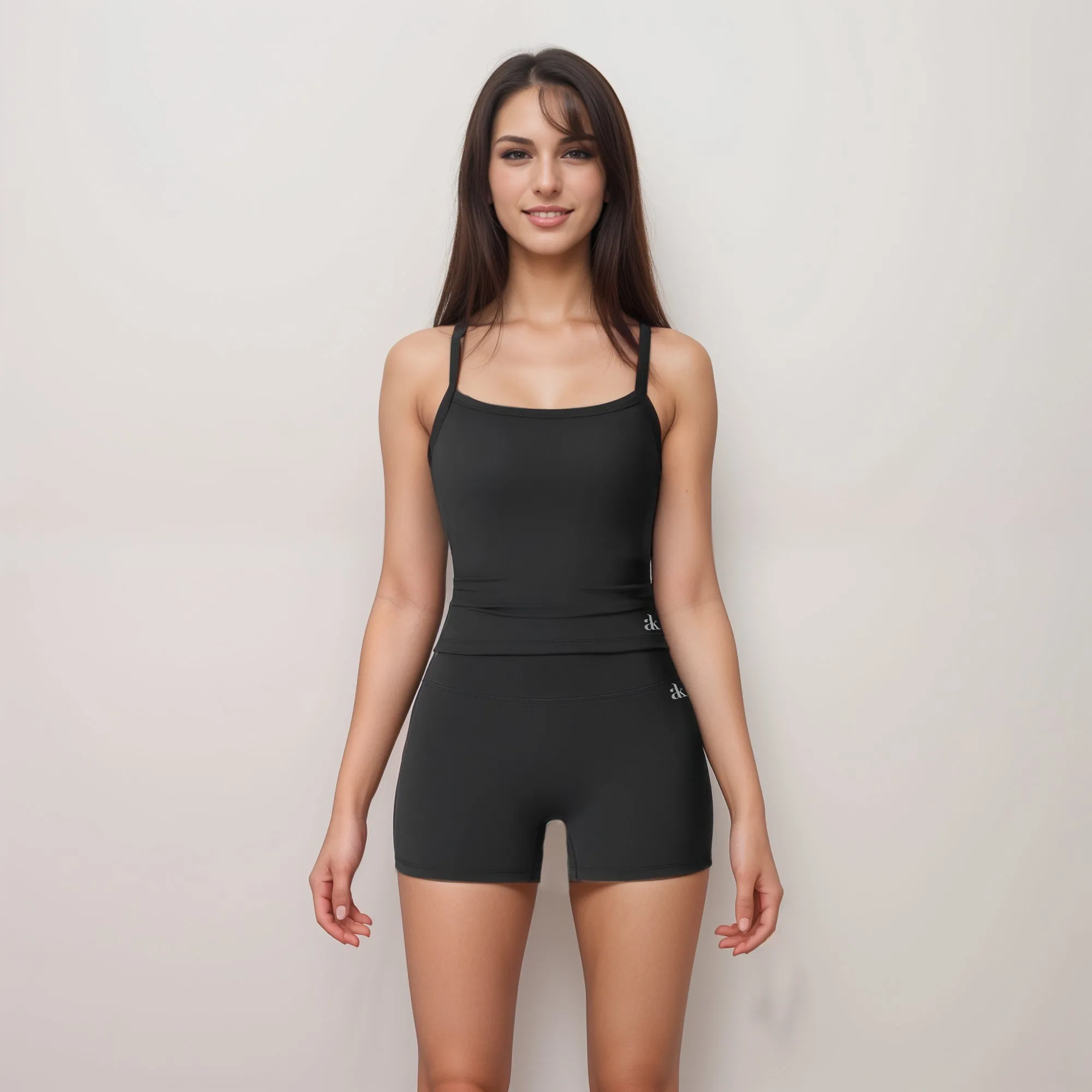 Anna-Kaci Active Women's Square Neck Cami Sports Tank Top with Double Shoulder Straps and Stretch Fitted Design sold by Anna-Kaci product image thumbnail 2