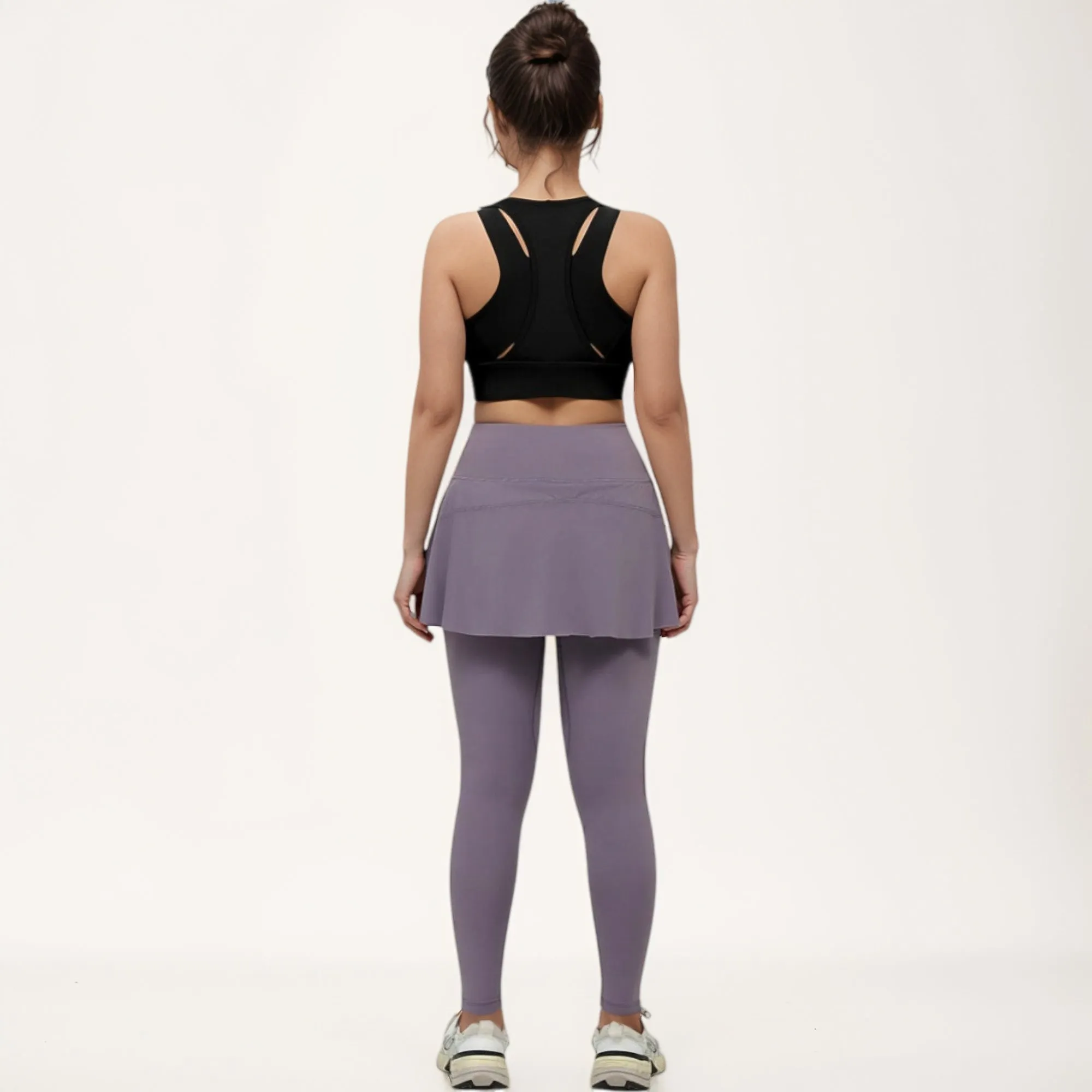 Anna-Kaci Women's Front Zip Sports Crop Top with Scoop Neck and Wide Straps for Support sold by Anna-Kaci product image thumbnail 3