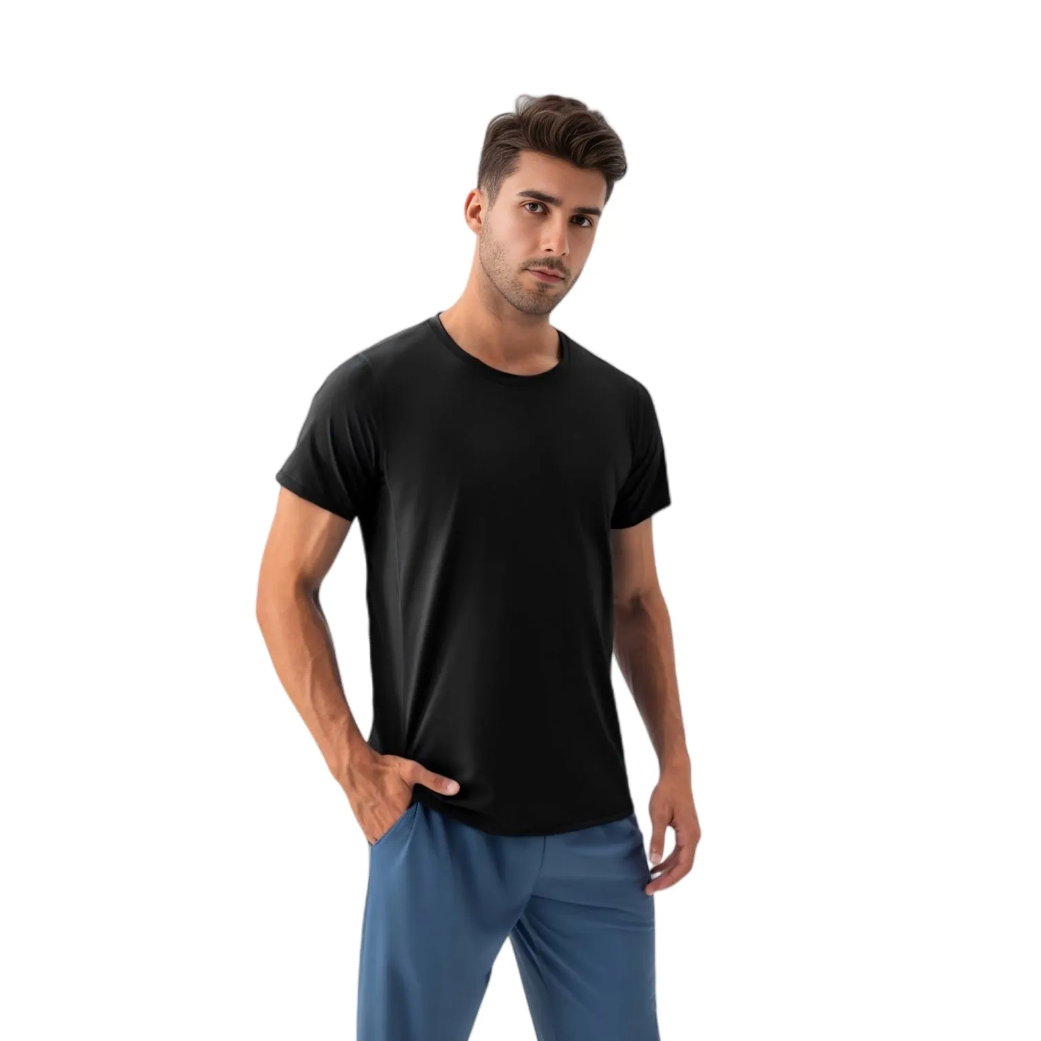 Anna-Kaci Active Men's Classic Fit Athletic T-Shirt with Quick-Dry Fabric and Short Sleeves sold by Anna-Kaci product image thumbnail 2