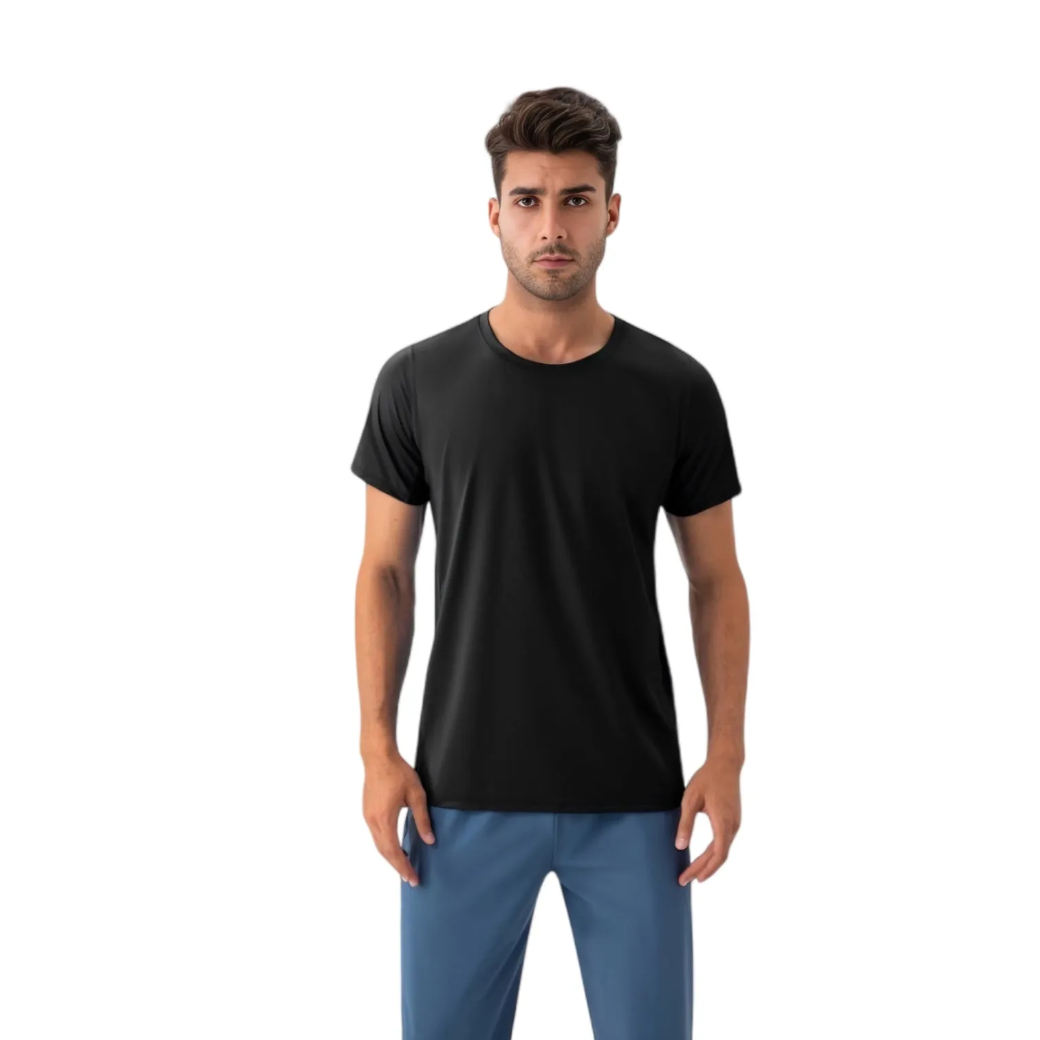 Anna-Kaci Active Men's Classic Fit Athletic T-Shirt with Quick-Dry Fabric and Short Sleeves sold by Anna-Kaci product image thumbnail 3